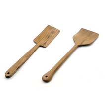 티크 나무 사각 뒤지개 계란말이 원목 나무목 와이드, 대