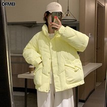 리얼 샷 2022 새로운 재킷 여성의 유행 서양식 작은 스탠드 칼라 자른 버클 코튼 패딩 자켓