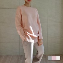 식스에비뉴 말랑 도톰 루즈핏 라운드 니트
