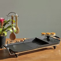 셰프라인 멀티 와이드 전기 그릴 58cm 가정용 고기삼겹살구이 팬 불판, 셰프 4in1 바베큐그릴