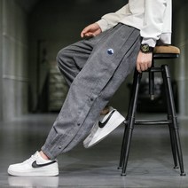 Makone 상표등록 캐주얼 브레스트 바지 남성 하이 스트리트 인 포트 패션 브랜드 조커 느슨한 발가락 스포츠 바지 YQ111709