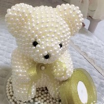 130pcs 8mm 라운드 플라스틱 모방 진주 스페이서 비즈 DIY 공예, 설명, 베이지