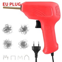 플라스틱 PVC 플라즈마 인두기 용접기 핫스테이플러 플라스틱 용접 기계 50W 자동차 범퍼 수리 공구 납땜, [03] 한국플러그 plug 220V Red