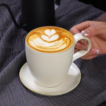 DFMEI 도자기 커피잔 접시세트 집도기 귀걸이 머그잔, 빅사이즈 헬리콥터 머그컵, 200-330ml