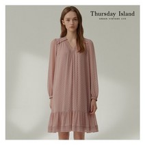 써스데이아일랜드 [Thursday Island] 여성 레이스 보더 미니 원피스(T212MOP150W)