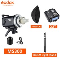 스트로보 카메라 플래시 후레시 프래시Godox MS300 스튜디오 플래시 스트로브 라이트 Monolight 2.4G 무선, 06 Kit 5_02 for Canon