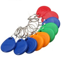rfid복사기 카드복사기 스티커 125KHz RFID EM4305 쓰기 가능 재기록 비접촉식 Keyfob 태그 복사기 용 토큰 카드 색상 무작위 1Pcs 보내기