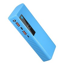 파워뱅크 자작배터리 캠핑용배터리 (에서 선박 us) LED 디스플레이 보조베터리 케이스 DIY 쉘 22.5w 배터리, 02 Blue