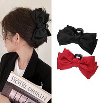 글램디아 왕리본 집게핀 L