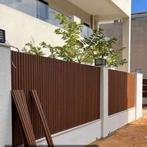 pvc 래티스 울타리펜스 옥상 울타리 가림막, 플라스틱 목재 테두리 스트립