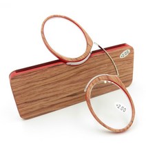 돋보기 확대경 블록렌즈NONOR 남성 돋보기 코 클립 휴대용 팔 독서 안경 очки для зрения TR9, 04 C4 RED_06 +350