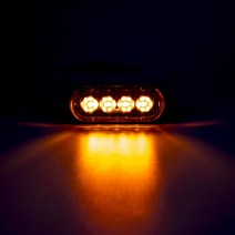 4LED 사이드 마커 경고등 12V -24V 그릴 라이트 바 클리어런스 비콘 램프 신호등 트럭 트레일러 RV, 01 Amber