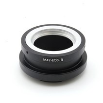 카메라 M42-EOSR 렌즈 마운트 어댑터 링 M42 42mm Praktica/Pentax 스레드 및 EOS R 바디 M42-R, 한개옵션0