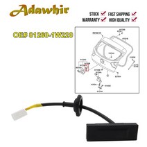 기아 모닝 피칸토 2011 2012 용 자동차 액세서리 트렁크 잠금 해제 스위치 테일게이트 버튼 81260-1W220