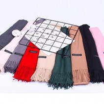 준캡 성인목도리 머플러 나염 자수 꽈배기머플러 목도리