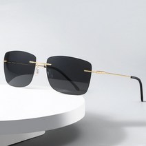 남성 무테 UV400 편광 선글라스 눈보호 썬그라스 여행