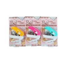INOZTO 침없는 스테플러 스템플러 3in1 (SSN3N1), 핑크