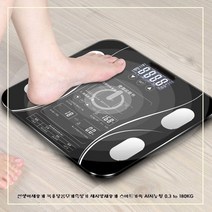09FF 신생아체중계 목용탕몸무게측정기 체지방채중계 스마트가족 0.3 to 180KG 블랙, AI03180