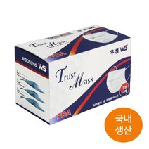 우성 KF-AD 3중 덴탈 비말차단 마스크 50매 흰색 블랙 대형 장시간 착용해도 귀안아픈, 우성대형 흰색(KF-AD)