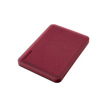 [도시바] 외장HDD 칸비오 어드밴스 2세대 (ADVANCE 2세대) [USB3.2/파우치증정] [인쇄/견적문의] [2TB/카민 레드]