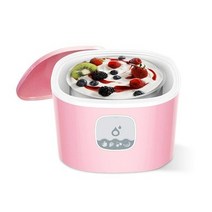 제빙기 미니 업소용 가정용 얼음 제조기 빙수 슬러시 CUKYI-다기능 자동 전기 요구르트 메이커 기계 5 유, 02 Pink
