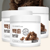 국산 의성군 백출 분말 가루 100% 삽주 뿌리줄기 약재 150g 계량스푼 포함, 150g x 3병(계량스푼 1개)
