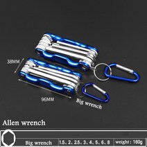 수공구 접이식 육각 렌치 금속 메트릭 알렌 세트 Torx Allen Key Hex 스크루 드라이버 Llave Hexagon Spanner, [04] Big hexagon wrench, 04 Big hexagon wrench