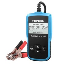 배터리 충전 성능 체크 점검 수리 TOPDONAB101 자동차 배터리 테스터 12V 전압 테스트 충전기 분석기 2000C, 02 AB101 TOPDON