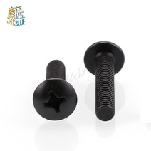 둥근머리볼트 TM M2M2.5 M3 M3.5 M4 M5 M6 나사 필립스 트러스 버섯 머리 볼트 5-50 개 검정색, [01] M4 20pcs, [15] 18mm, 50개