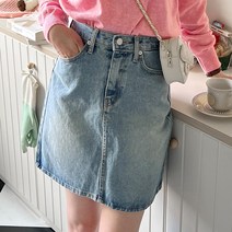 [디아미뇽] 밀라 데님 미디스커트