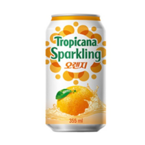 롯데칠성음료 트로피카나 스파클링 오렌지 355ml, 33개