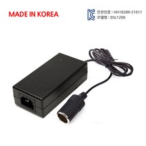 12V 6A 시거잭 아답터 가정용 차량용 어댑터 인버터, 12V 6A 아답터 가정용 시거잭 세트