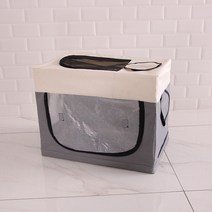 강아지털말리기 대형견드라이룸 펫드라이룸 애완 동물 건조 상자 불어 헤어 드라이어 고양이 케이지 개 헤, 04 Gray