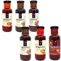청정원 불고기양념 갈비양념 닭볶음탕양념 고기양념, 왕도매 돼지갈비양념500g