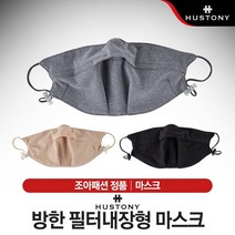 브랜드없음 [조아패션] 휴스토니 방한 필터내장형 마스크 남여공용 [3컬러], 블랙