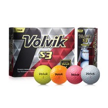 Volvik 볼빅 골프공 (구)S3 3피스, 오렌지