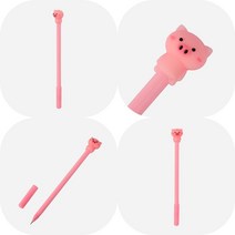마트498 핑크돼지 중성 특이한볼펜 0.5MM 귀여운볼펜 신기한 팬시도매 홍보용 인싸학용품 조카선물