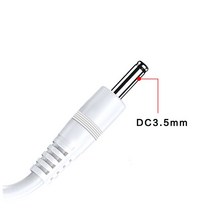 유심라우터 lte라우터 와이파이라우터 1m USB A Male to DC 3.5*1.35mm 전원 공급 장치 플러그 잭 유형 연, 01 WHITE