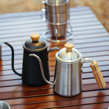 캠핑 차박 드립커피 포트 2컬러, _블랙
