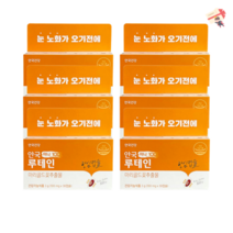 안국 루테인 눈건강 미니100 100mg 30캡슐 6박스 6개월분, 루테인 미니100 100mg 30캡슐 6박스