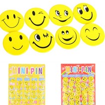 스마일뺏지 3CM/4.5CM 40P 3CM-일반형 핀배지 어린이뺏지