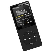 64GB 블루투스 MP3 플레이어 FM 라디오 녹음기 HIFI 스포츠 음악 스피커, 검은 색