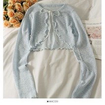 재킷 여성 여름 새로운 레이스 업 크로 핑 걸스 카와이 솔리드 v 넥 우아한 레저 Slouchy 한국어 Sun-proof