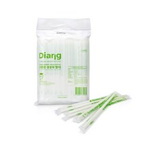 친환경 빨대 자연분해 옥수수빨대 100P 개별포장, 02.커피빨대[개별]100P, 1팩