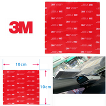 호아프_ 3M 하이패스 블랙박스 부착용 초강력 투명 폼 양면테이프 10cm x 10cm 우수한 흡수력 실링효과, 1P