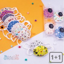 별과모래 [별과모래] 봄가을용 마스크 1+1 /유아용/고급선물포장, 프렌즈울(유아용)/북유럽아침BL(유아용)