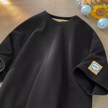 남녀공용 반소매 티셔츠 커플 티셔츠 상의예요