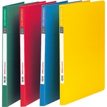 펀치리스화일 색지 좌철 청색 OfficeDEPOT, 1개