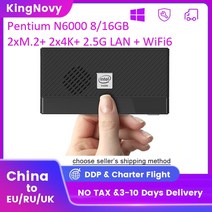 소형미니PC 미니 휴대용 산업용 한뼘 2.5G LAN 펜티엄 N6000 11 세대 인텔 PC 쿼드코어 DDR4 NVMe 윈도우즈 프로 컴퓨터 2x4K UHD WiFi6 BT5.2, [01] Windows 10 Pro, [01] 미국, [07] 16GB DDR4 256GB NVMe