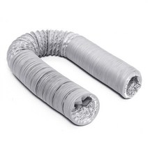 2-8M 호일 덕트 피팅 주방 유연한 배기 인라인 팬 에어컨 콘센트, 06 Diameter 150mm_03 length 6M